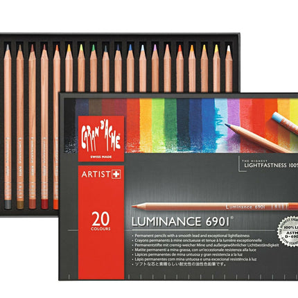 Caran D'ache CREATIVE ART MATERIALS Luminance Colored Pencil Set of 20 - 6901.72