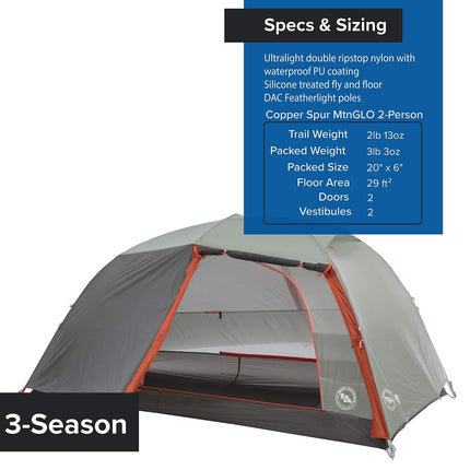 Big Agnes Copper Spur HV UL - UltralightBackpacking Tent