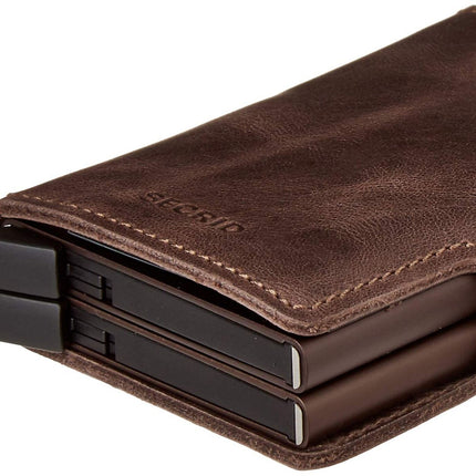 Secrid Twin Wallet, Vintage Chocolate, Genuine Leather with RFID Protecton TV...