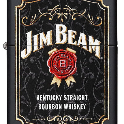 Zippo Jim Beam Black Matte Pocket Lighter