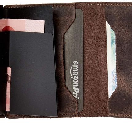Secrid Twin Wallet, Vintage Chocolate, Genuine Leather with RFID Protecton TV...