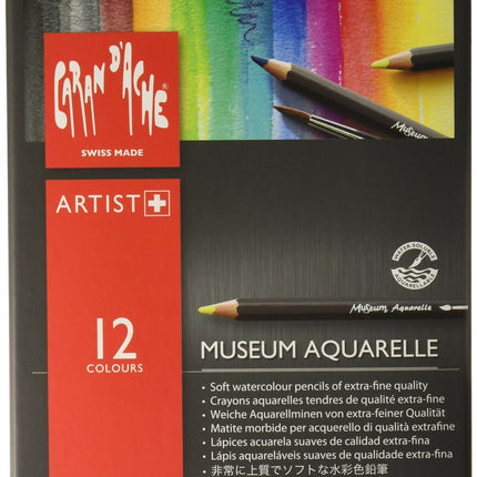 Caran D'ache Museum Aquarelle Pencil Set Museum Intro set - 12 colors 3510.312