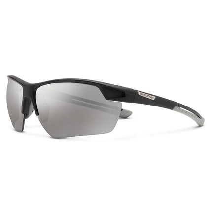 Suncloud Contender Sunglasses Unisex Matte Black Polarized Silver Mirror Lenses