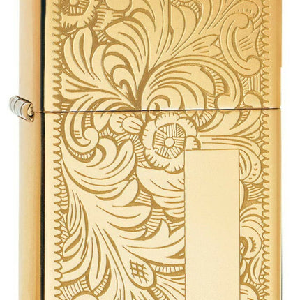 Zippo Lighter High Polish Brass Venetian