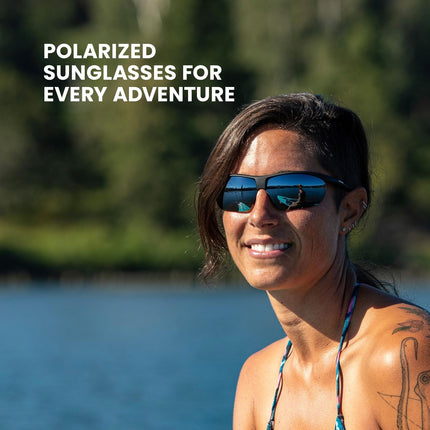 Suncloud Zephyr Sunglasses Unisex Matte Black Polarized Green Mirror Lenses
