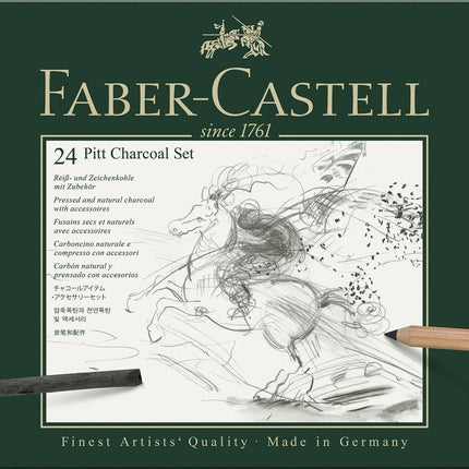 Faber-Castell 24 Piece Pitt Charcoal Set 112978