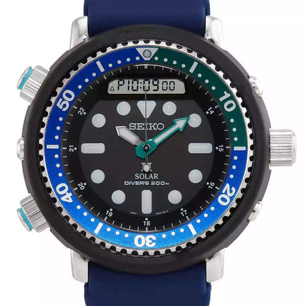 Seiko Men's Prospex Sea Analog-Digital Black Dial Watch - SNJ039P1