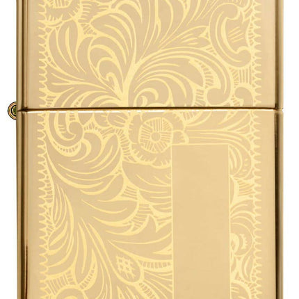 Zippo Lighter High Polish Brass Venetian