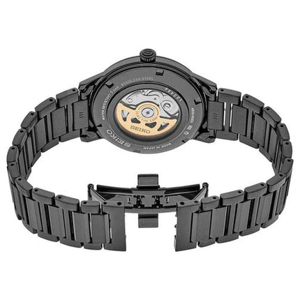 Seiko Men's Black Dial Stainless Steel Band Automatic Watch SRPJ15J1