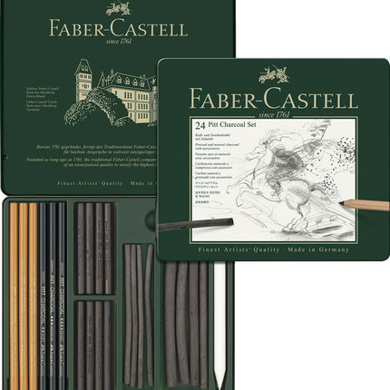 Faber-Castell 24 Piece Pitt Charcoal Set 112978