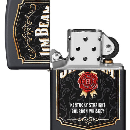 Zippo Jim Beam Black Matte Pocket Lighter