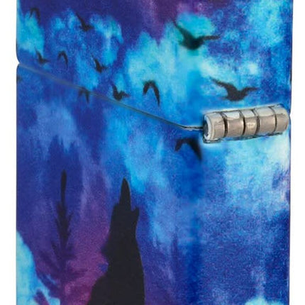 Zippo Howling Wolf and Moon 540 Color Design Pocket Lighter 49683-090881