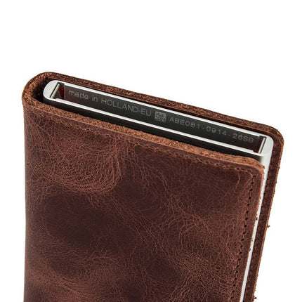Secrid - Slim Wallet Genuine Vintage Leather RFID Safe Card Case 12 Cards SV-...