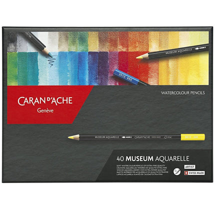 Caran D'Ache Museum Aquarelle Pencil 40 Color Set 3510.34