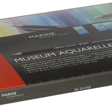 Caran D'ache Museum Aquarelle Pencil Sets Marine set of 20 colours (3510.920)