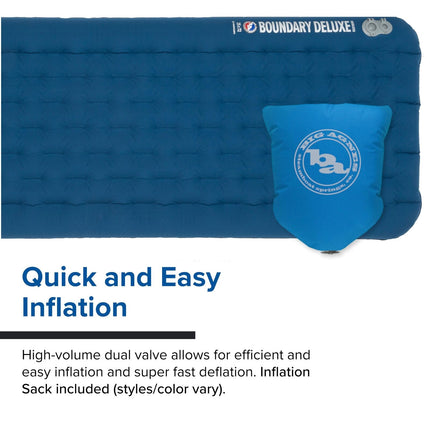 Big Agnes, Boundary Deluxe, Insulated Sleeping Pad, Regular, Gibraltar Sea, (...