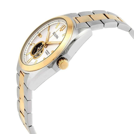 Bulova Men's Surveyor Automatic Silver Dial Two-tone Watch - 98A284