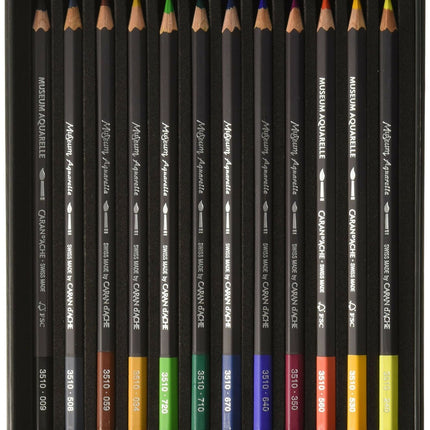 Caran D'ache Museum Aquarelle Pencil Set Museum Intro set - 12 colors 3510.312