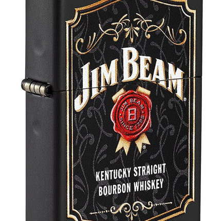Zippo Jim Beam Black Matte Pocket Lighter