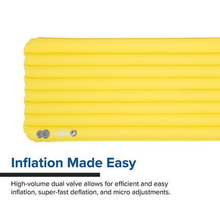 Big Agnes Divide | Lightweight, Compact, Warm-Weather Air Chamber Sleeping Pa...