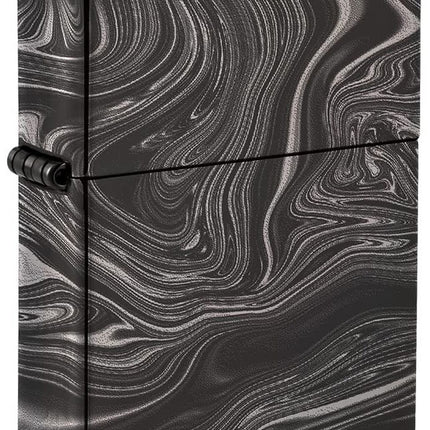 Zippo Marble Pattern 360 Design High Polish Black Pocket Lighter 49812-094327