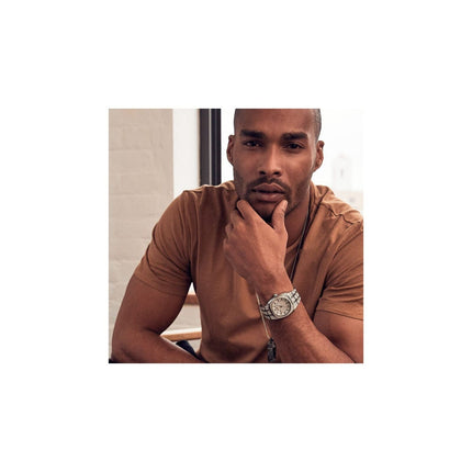 Bulova Men's Crystals Phantom Stainless Steel Quartz Watch 96B296