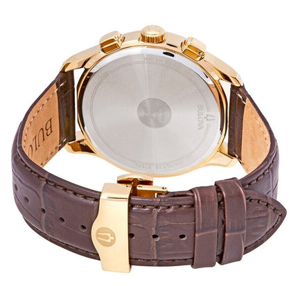 Bulova Men's Classic White Textured Dial Chronograph Watch - 97B169