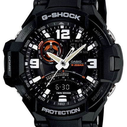 Casio G-Shock Gravitymaster Twin Sensor Aviation Men's Watch GA-1000-1ADR