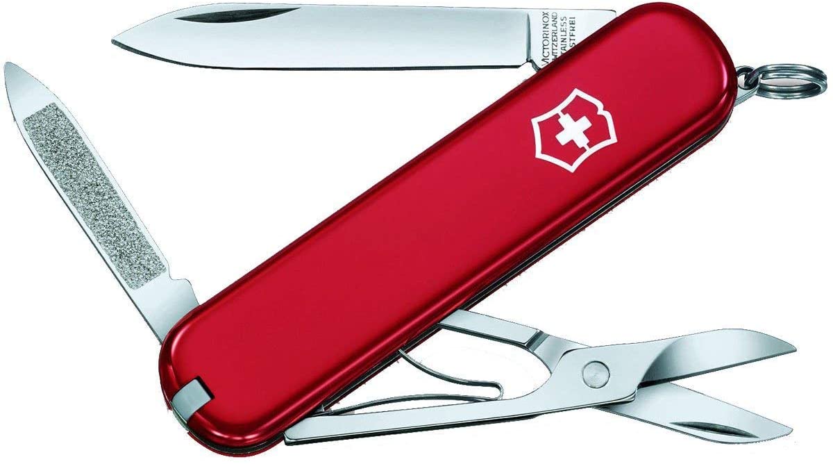 Victorinox Ambassador Red - Swiss Army Pocket Knife 74 mm - 7 Tools