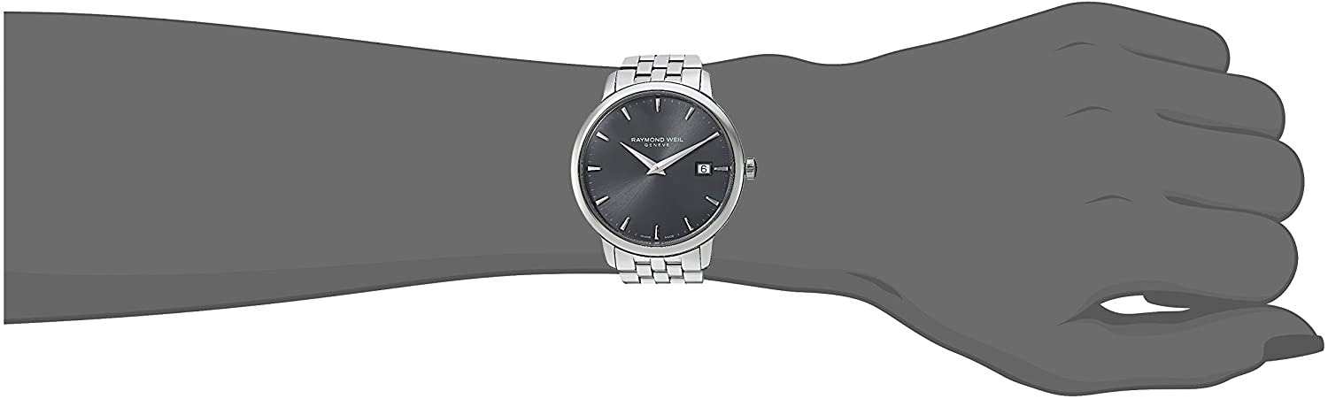 Raymond Weil 'Toccata' Swiss Quartz and Stainless Steel Casual Watch, Color:Silver-Toned (Model: 5488-ST-60001)