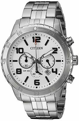 Citizen Men's Chronograph Silver Dial Watch - AN8130-53A NEW