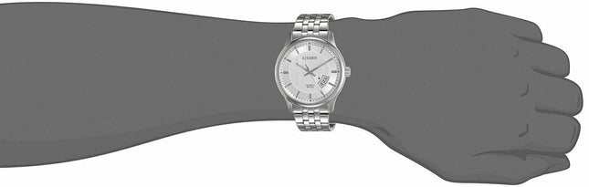 Citizen Men's Quartz Silver Dial Stainless Steel Watch - BI1050-81A NEW