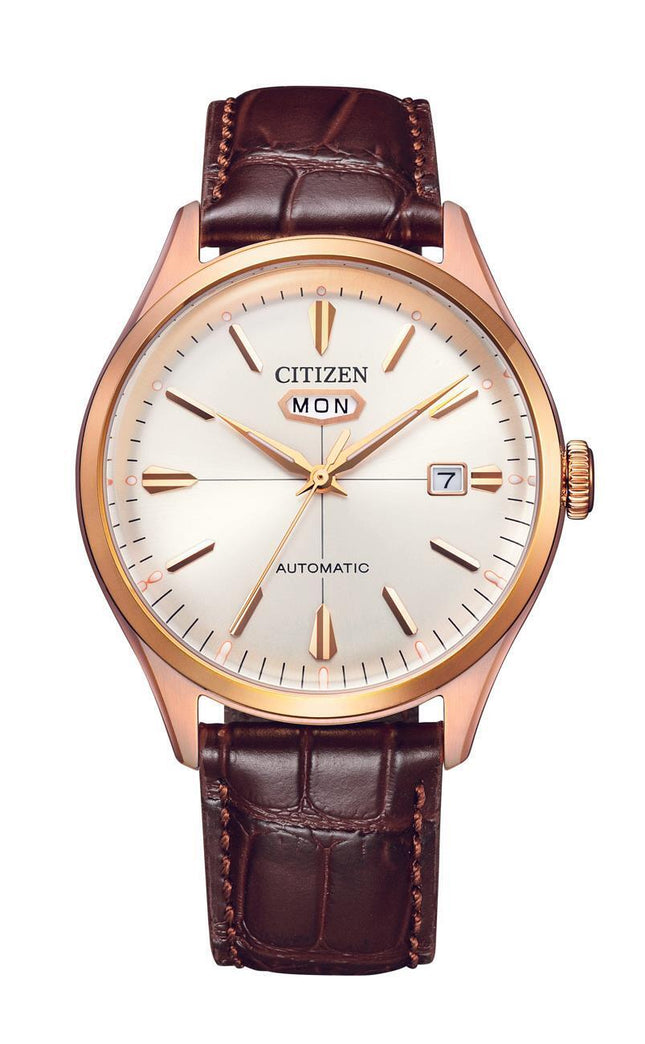 Citizen Men's White Dial Automatic Watch - NH8393-05A NEW