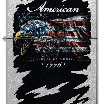 Zippo Buckwear Design Eagle Flag Street Chrome Pocket Lighter 48633-103783