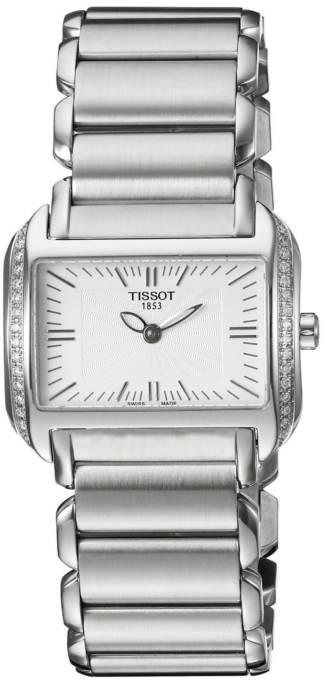 Tissot Ladies T-Wave Stainless Steel Diamond Watch - T0233091103101