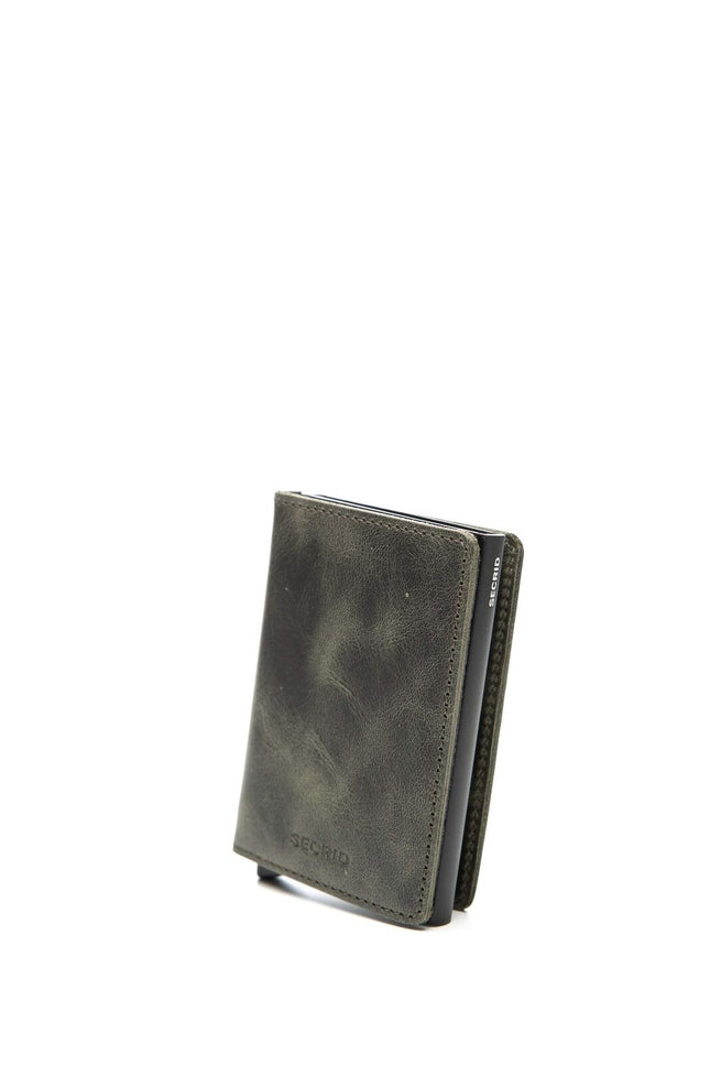 Secrid - Slim Wallet Genuine Vintage Leather RFID Safe Card Case for max 12 C...