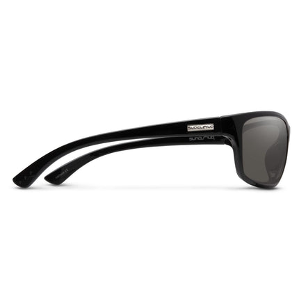 Suncloud Sentry Sunglasses Unisex Black Polarized Gray Lenses