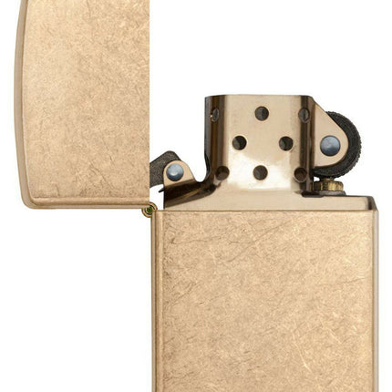 Zippo Armor Pocket Lighter, Tumbled Brass