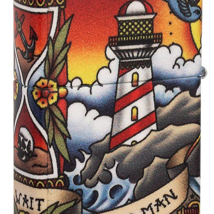 Zippo 540 Nautical Tattoo Design Pocket Lighter 49532