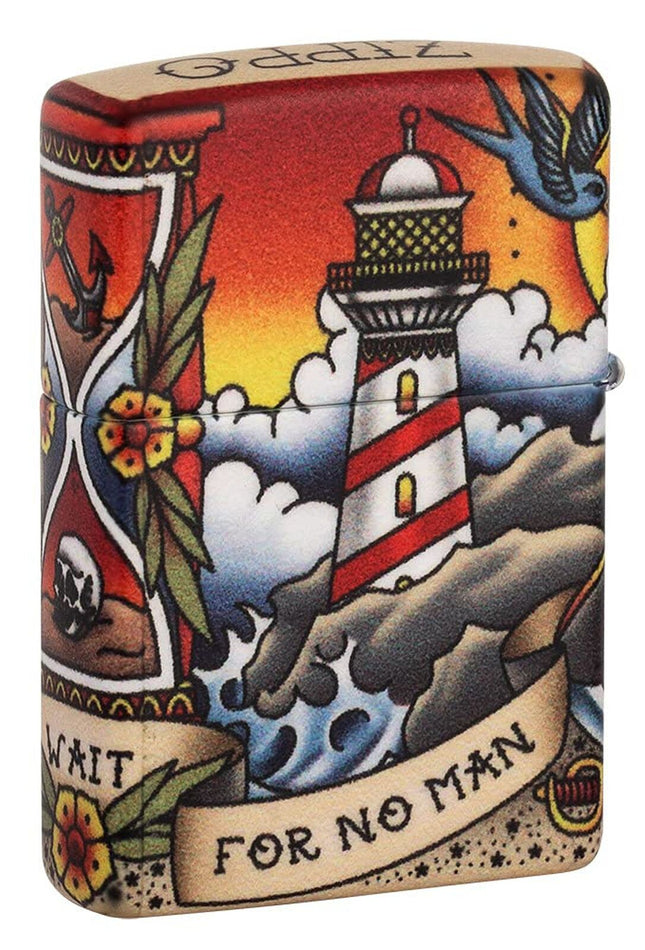 Zippo 540 Nautical Tattoo Design Pocket Lighter 49532