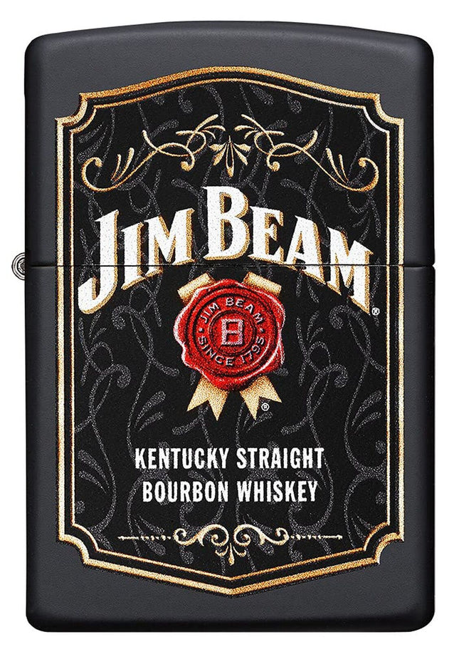 Zippo Jim Beam Black Matte Pocket Lighter