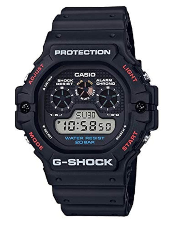 Casio G-Shock Water Resistant Digital Black Dial Men's Watch DW-5900-1DR