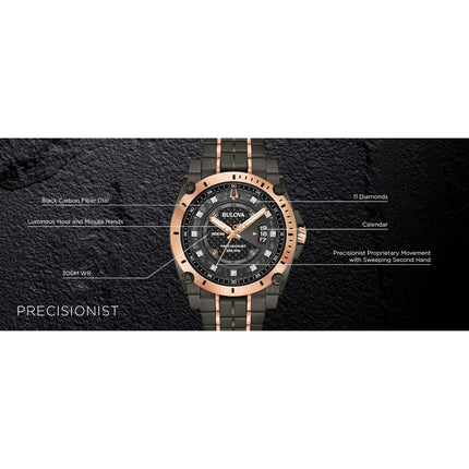 Bulova Men's Precisionist Quartz Watch 98D149