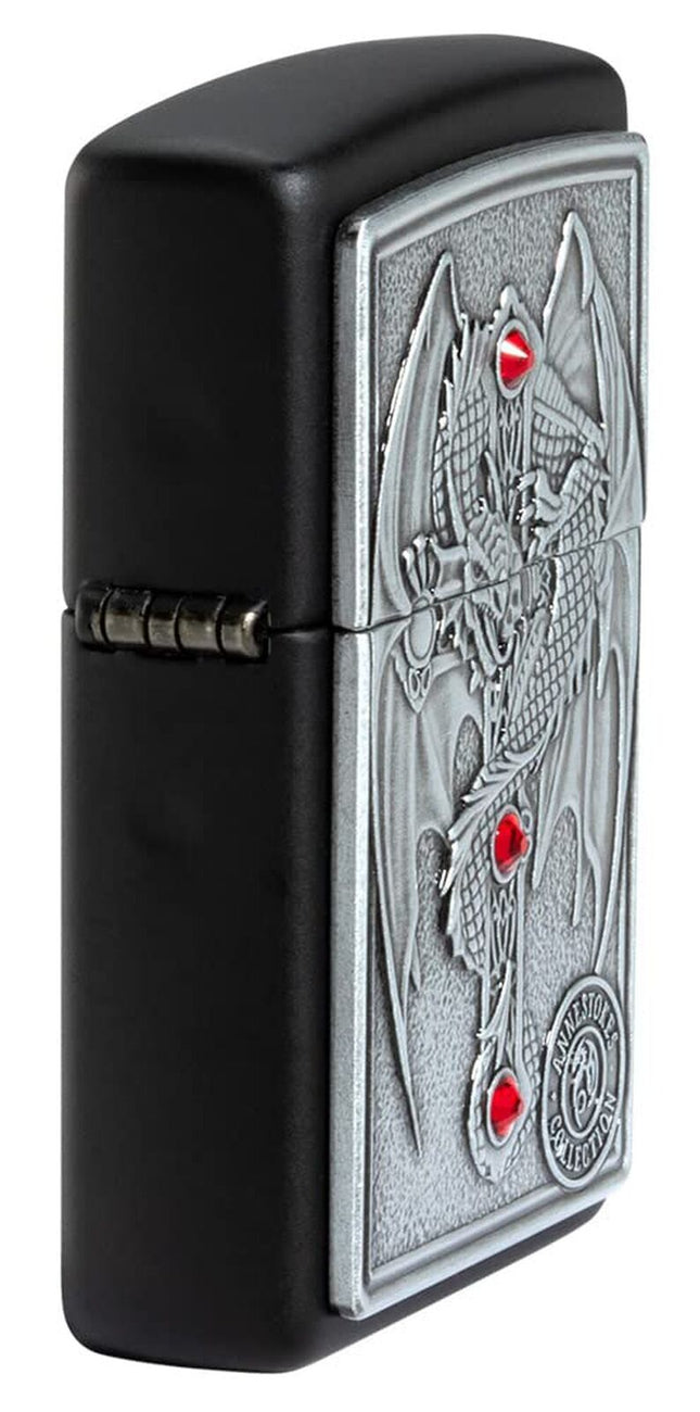 Zippo Anne Stokes Gothic Guardian Emblem Pocket Lighter 49755-094291