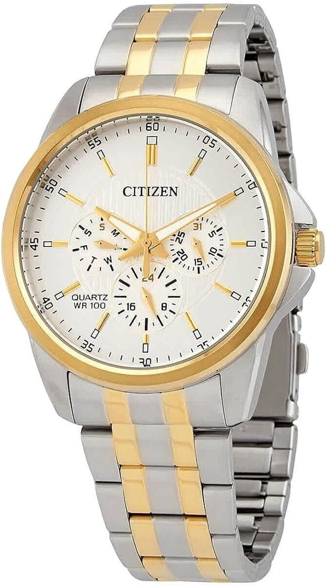 Citizen Men's Quartz Two Tone Stainless Steel Watch - AG8344-57B NEW