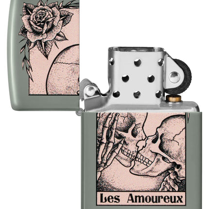 Zippo Death Kiss Design Sage Pocket Lighter 48594-104164