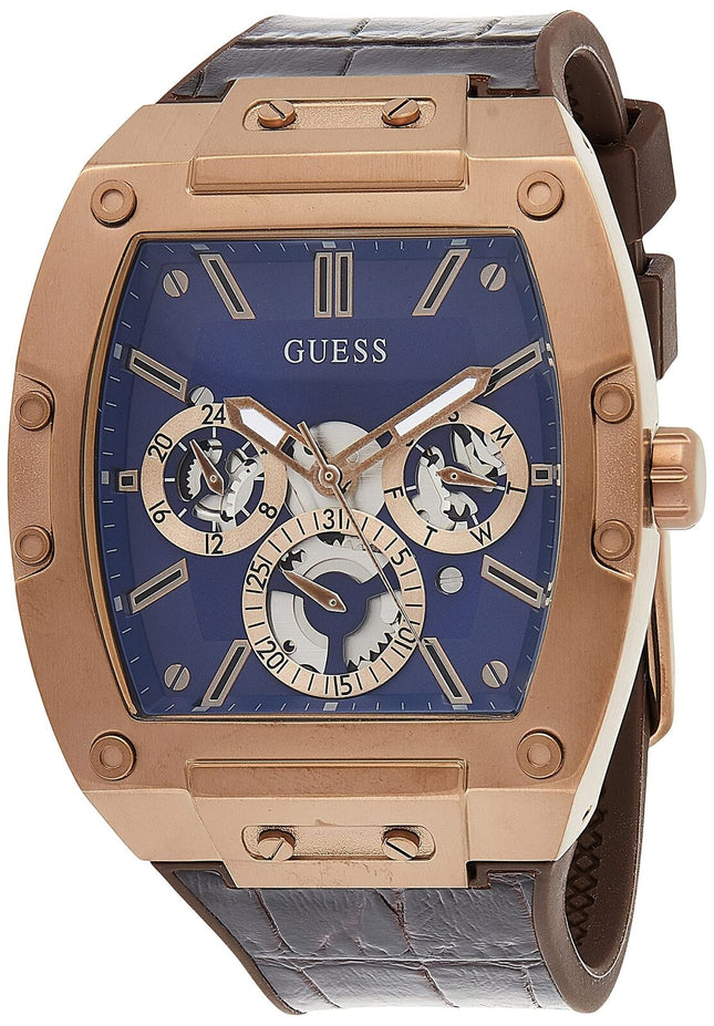 GUESS Mens Trend Multifunction 43mm Watch Stainless Steel Case GW0202G2