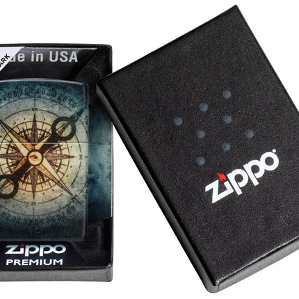 Zippo Compass Ghost Design 540 Glow in The Dark Pocket Lighter 48562-104109