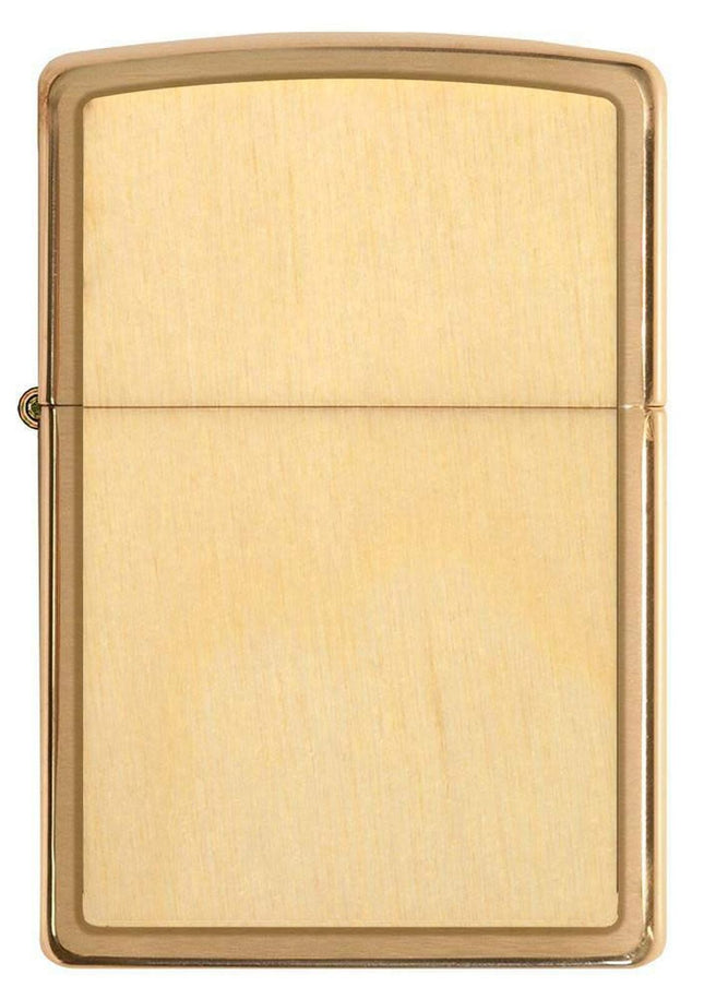 Zippo WOODCHUCK USA Birch Brushed Brass Pocket Lighter 49082-076538