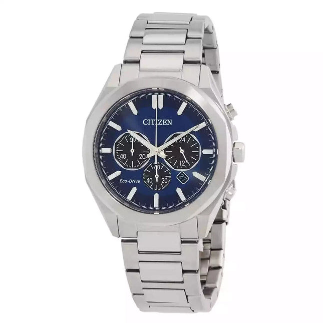 Citizen Men's Eco-Drive Chronograph Blue Dial Watch - CA4590-81L